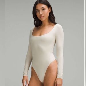 Lululemon Wundermost Nulu Square Neck Long Sleeve Bodysuit X Large New with tags